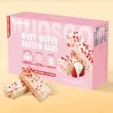 Dujosoo Whey Protein Wafer Bar - Berry Yogurt Flavor Berry Yogurt Flavor | 1.6% Real Strawberry, Trans Fat Free, High Protein & Fiber for Lasting Energy & Satiety (10105723814209)