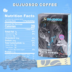 Dujosoo Tropical Coconut Latte Powder – Low-Fat, Instant Bliss（pack of 120） (10103255302465)