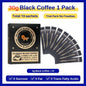 DUJOSOO Black Coffee Sugar-Free Beverage 30g (3g x10 Sticks) Premium Arabica Beans Instant Powder Iced DIY Coffee