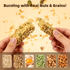 Dujosoo Crunchy Nut & Oat Granola Bars - Packed with Pumpkin Seeds, Walnuts & Almonds, Non-GMO, Non-Fried Snack (10109159309633)