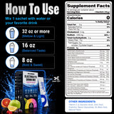 Load image into Gallery viewer, Electrolyte Powder Packets Sugar Free Hydration Drink Mix with 7 Electrolytes &amp; 6 Vitamins, Lion's Mane &amp; BCAAs for Focus and Muscle Recovery, 5 Flavors, 15 Stick Packs, 5.29 oz (150 g) (10361890210113)