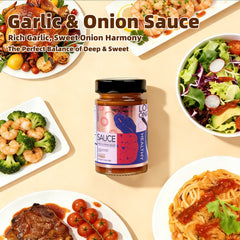 Dujosoo Garlic&Onion Sauce,The Perfect Balance: Bold Garlic & Sweet Onion.-20 bottles per case (10101365801281)
