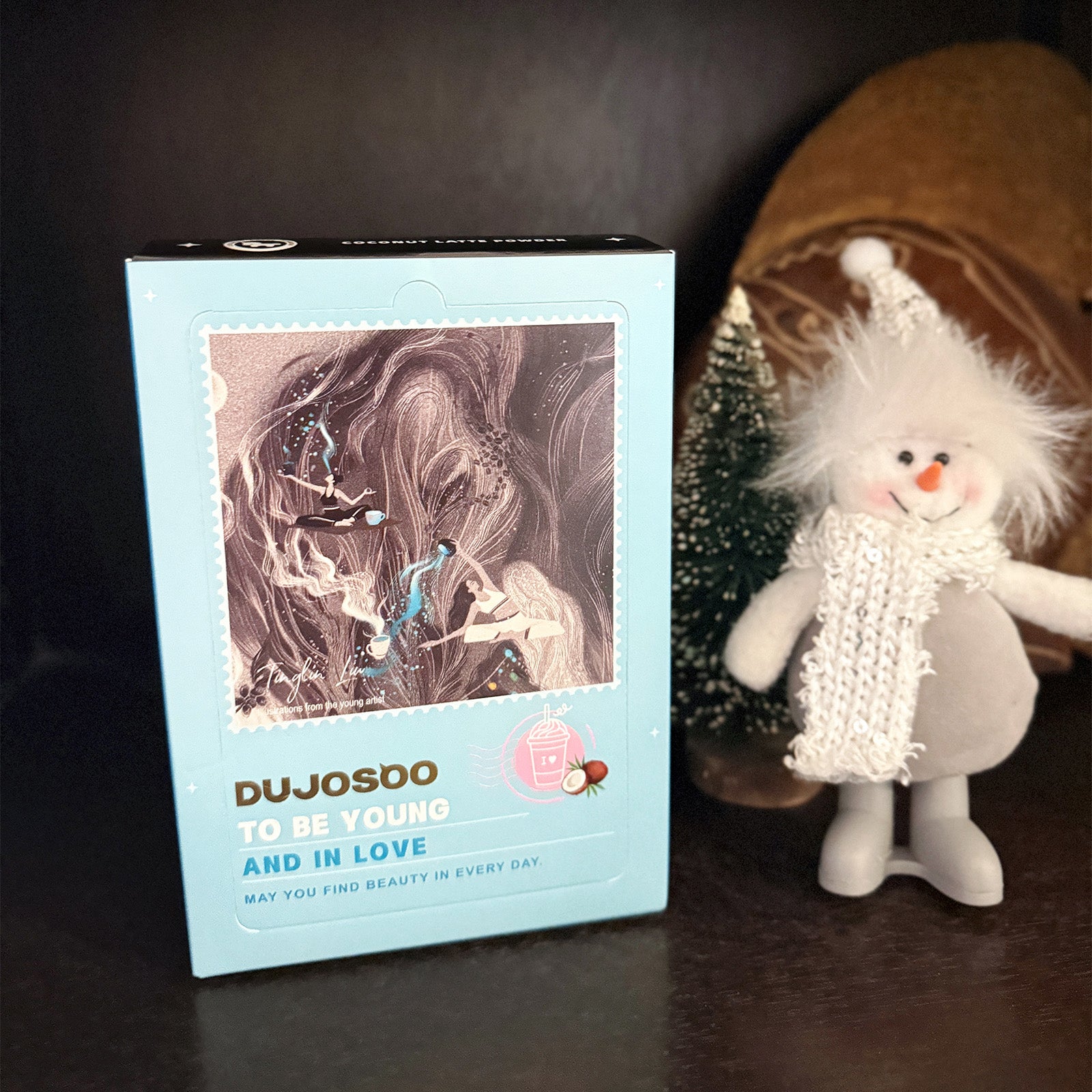 Dujosoo Tropical Coconut Latte Powder – Low-Fat, Instant Bliss（pack of 120） (10103255302465)