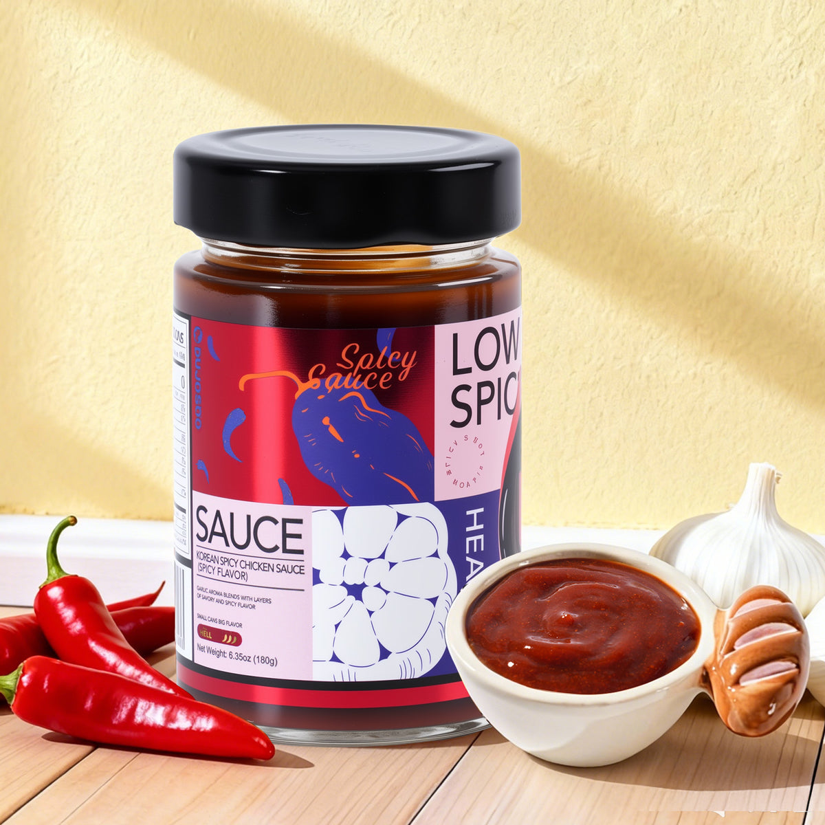 Dujosoo Korean Spicy Garlic Chicken Sauce！Fire Up Your Taste Buds! -20 bottles per case (10101353939265)