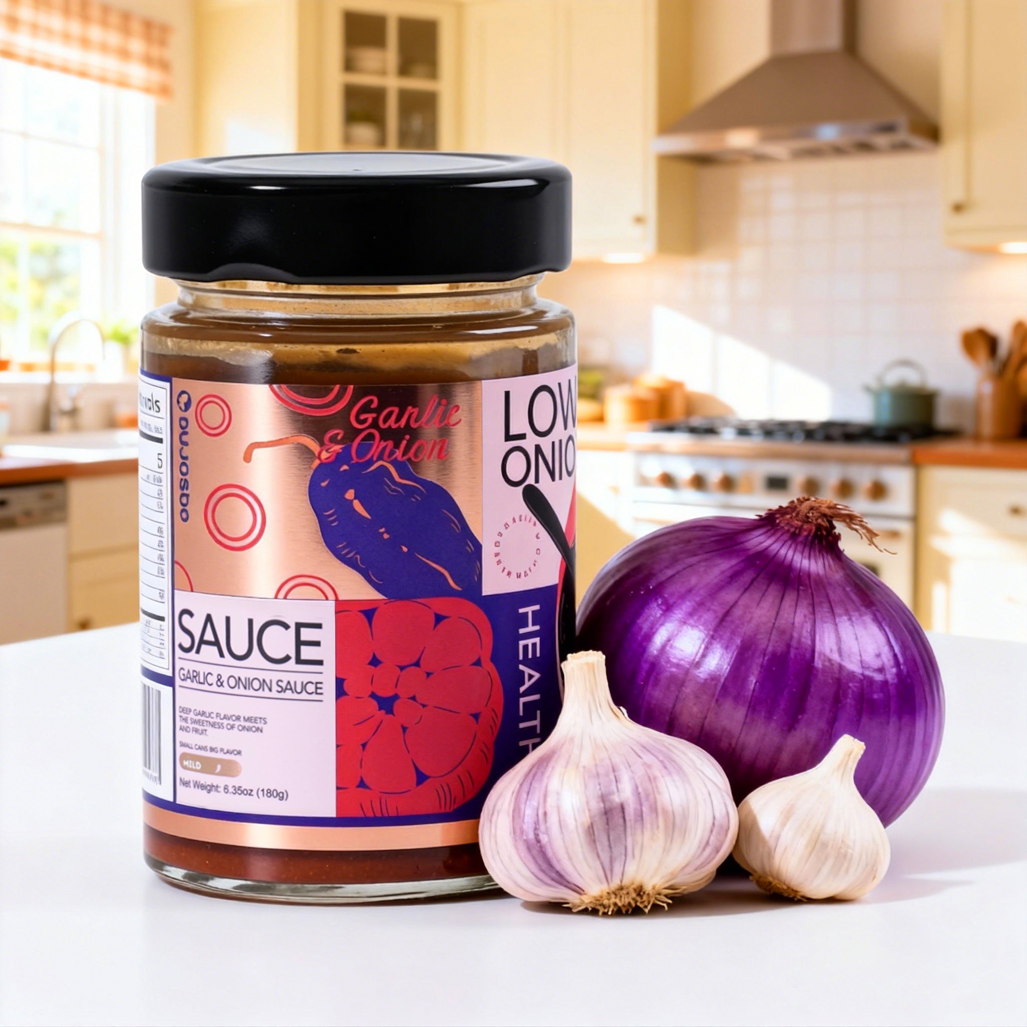 Dujosoo Garlic&Onion Sauce,The Perfect Balance: Bold Garlic & Sweet Onion.-20 bottles per case (10101365801281)