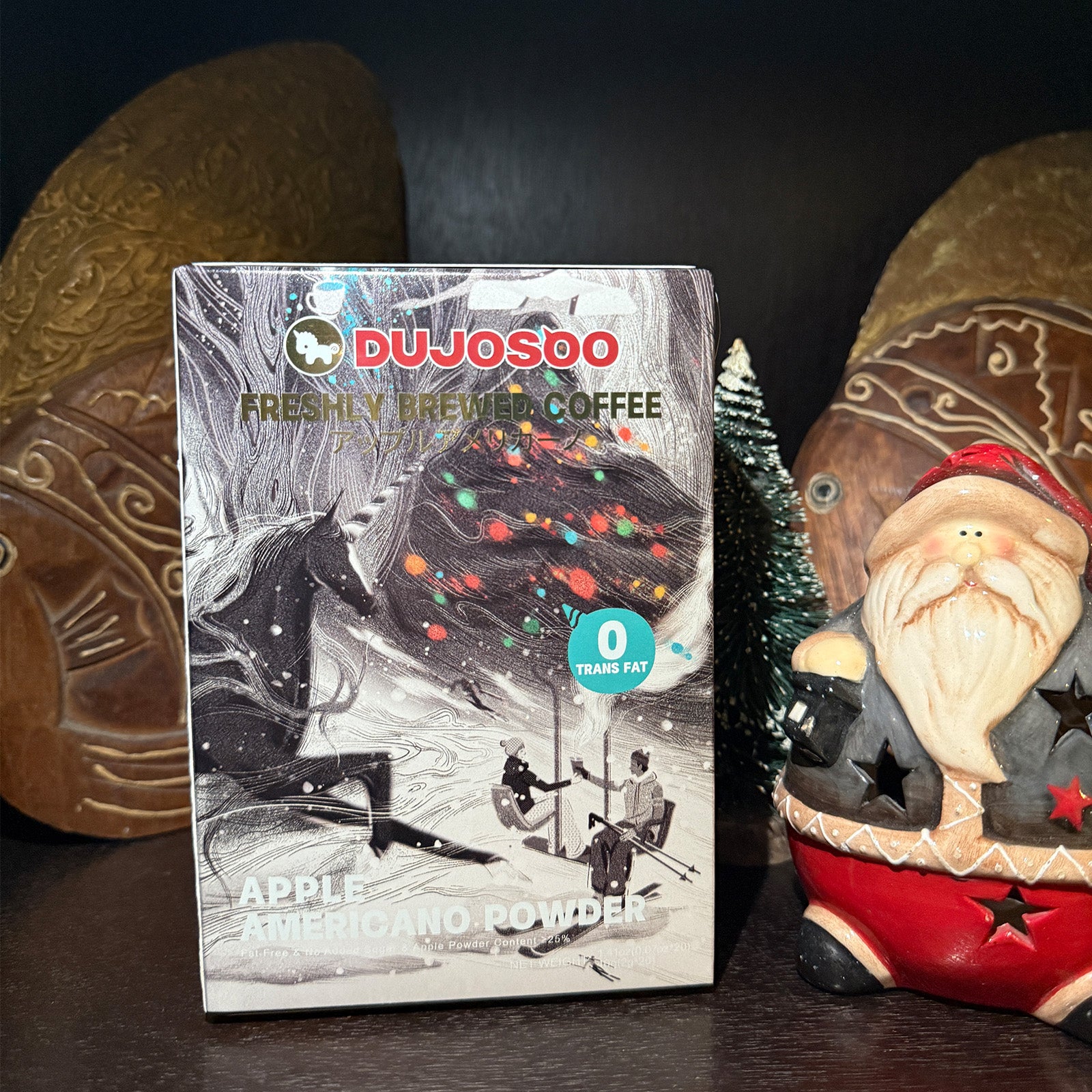 Dujosoo Apple Americano Powder: Triple-Boost Energy + 25% Real Apple, 0 Sugar(pack of 120) (10103258775873)