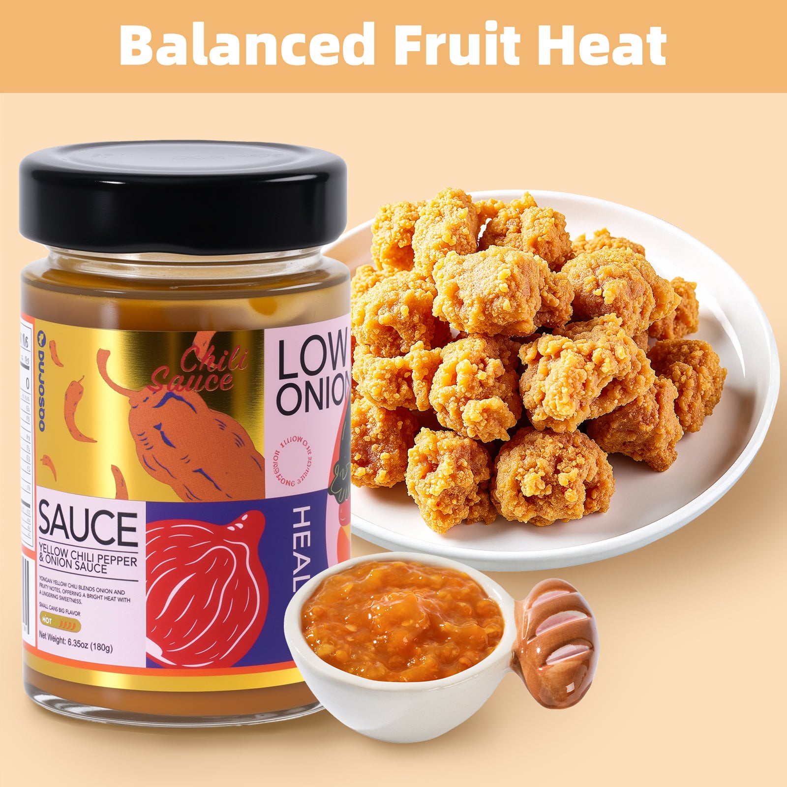 Dujosoo Flavor Variety Sauce Pack: Korean Spicy Chicken, Garlic Onion, Yellow Chili & Sriracha – 20 Bottles/Box (10070555656513)