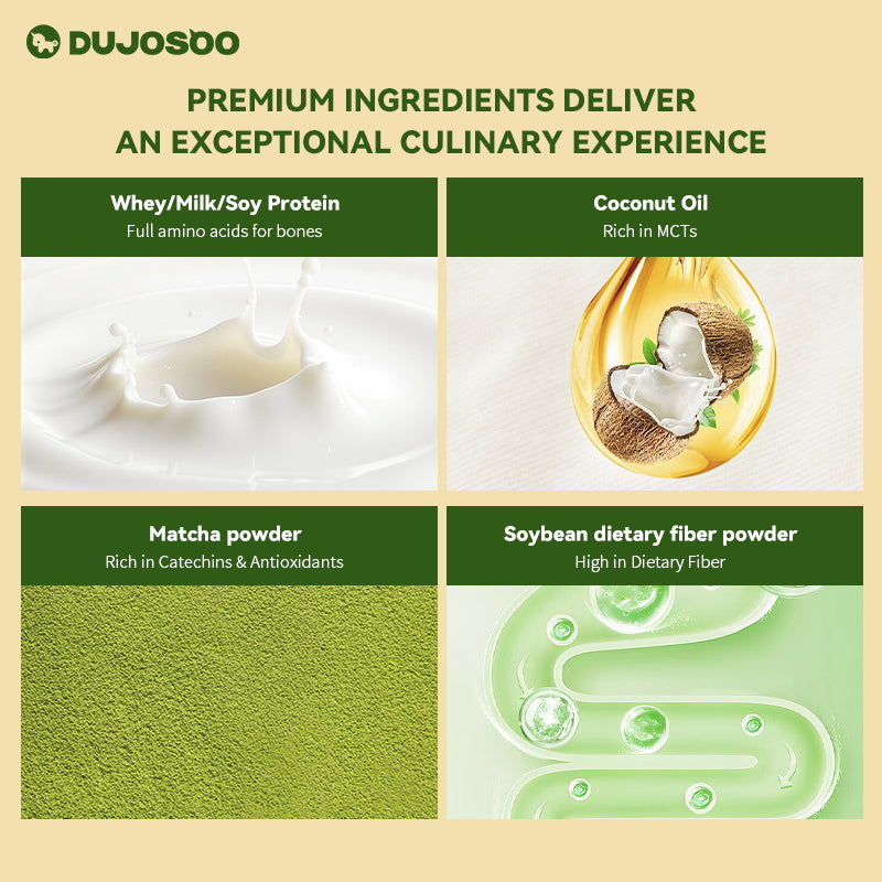 Dujosoo Whey Protein Wafer Bar - Matcha Flavor- Zero Trans Fat, High Protein & Fiber, On-the-Go Healthy Snack (20g Single Pack) (10105726370113)