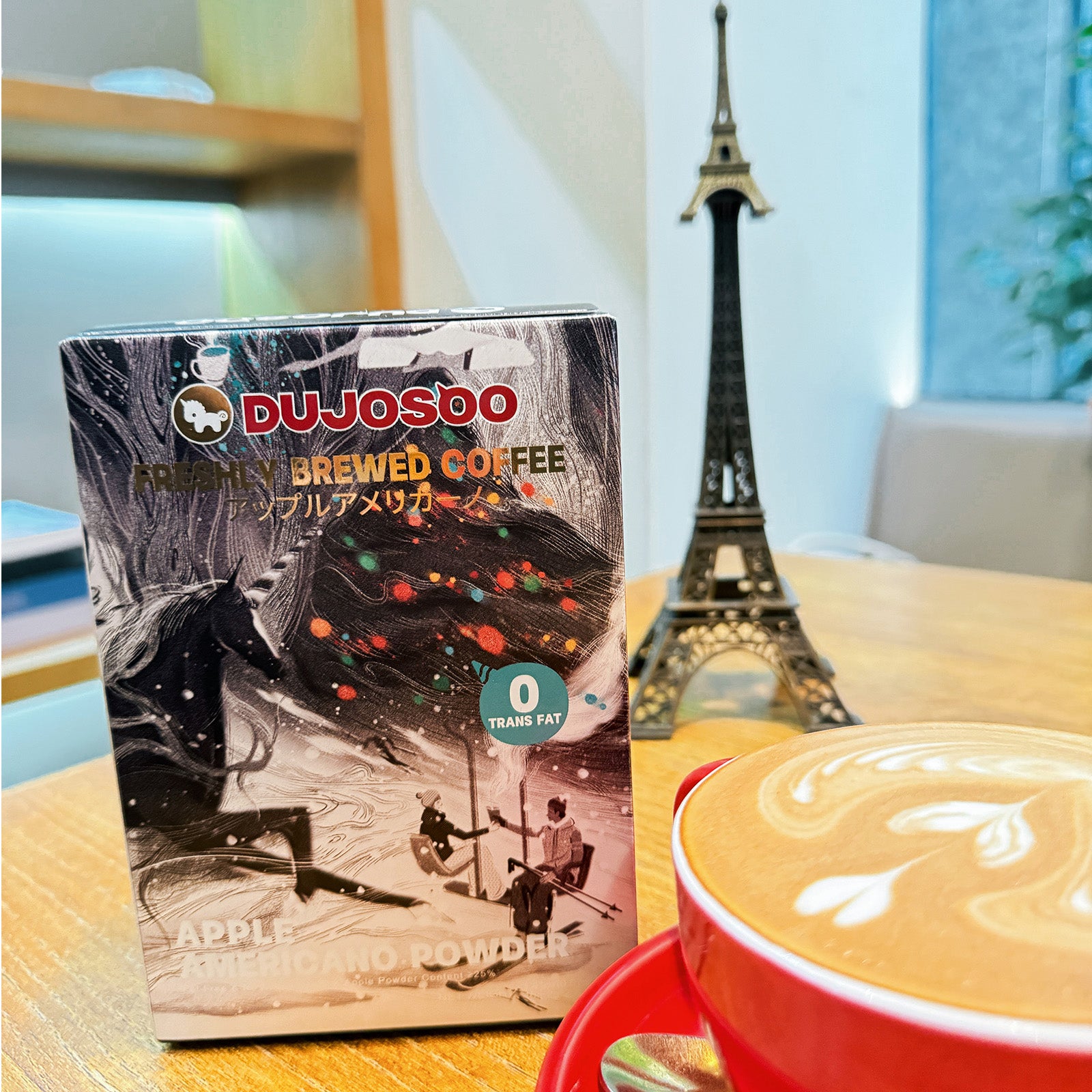 Dujosoo Apple Americano Powder: Triple-Boost Energy + 25% Real Apple, 0 Sugar(pack of 120) (10103258775873)