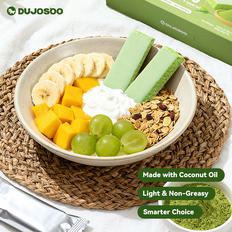 Dujosoo Whey Protein Wafer Bar - Matcha Flavor- Zero Trans Fat, High Protein & Fiber, On-the-Go Healthy Snack (20g Single Pack) (10105726370113)