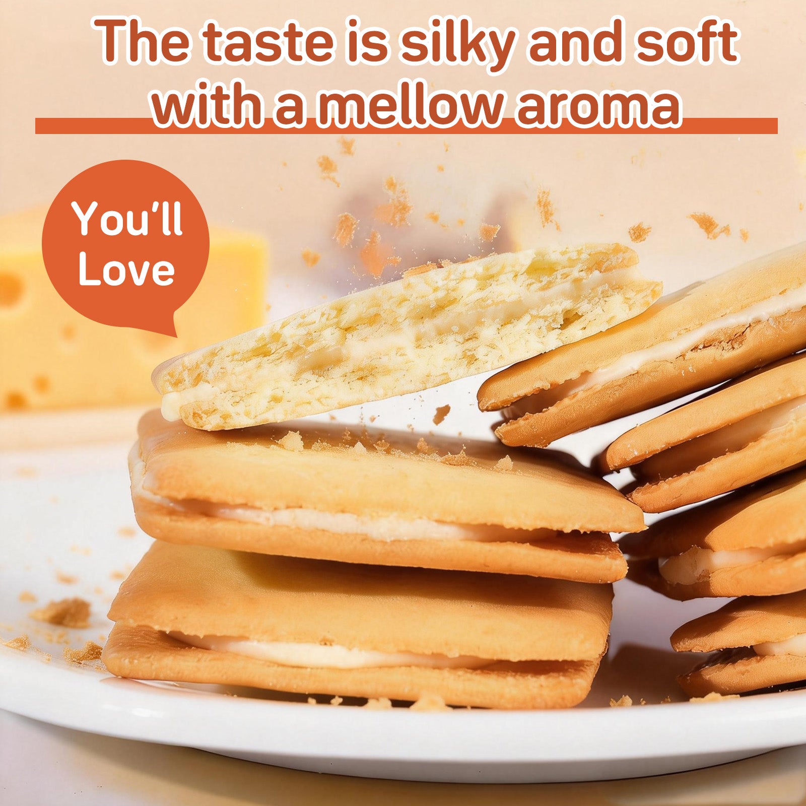 Dujosoo Cheese Sandwich Cookies: Perfectly Baked, Delicately Soft (10105757368641)