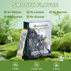 Dujosoo Jasmine Green Powder Latte: Zero Sugar, Just 44 Calories. Pure Delight.(pack of 120) (10070542319937)