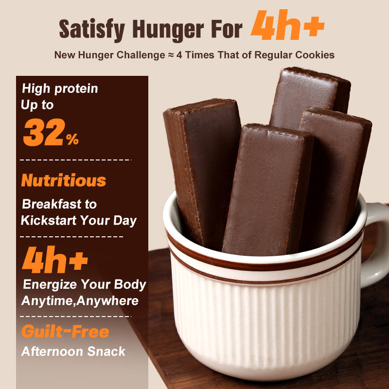 Dujosoo Cocoa Crunch High-Protein Wafer Bar,More Cocoa, More Power! 7% Cocoa Wafer Protein Bar for Energy & Muscle. (10101038219585)