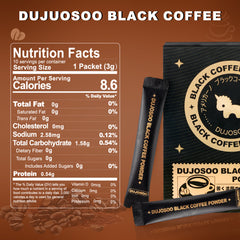 Dujosoo Instant Black Espresso | 100% Arabica, No Sugar, No Fat | Antioxidant + Metabolism Boost!(pack of 192) (10070506012993)