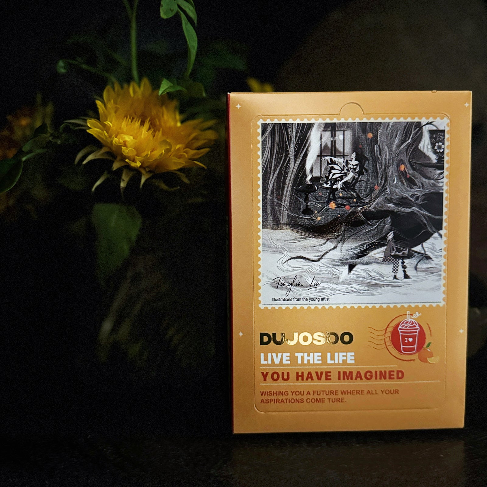 Dujosoo Orange Vitamin C Powder Latte – Zero Fat, 100mg Vitamin C Boost, Low-Calorie & Diabetic-Friendly(pack of 120) (10103256777025)