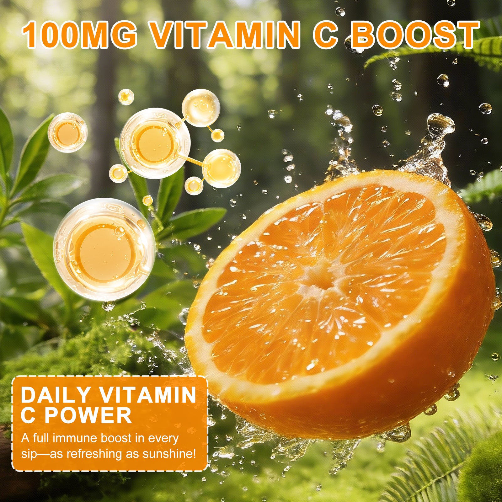 Dujosoo Orange Vitamin C Powder Latte – Zero Fat, 100mg Vitamin C Boost, Low-Calorie & Diabetic-Friendly(pack of 120) (10103256777025)