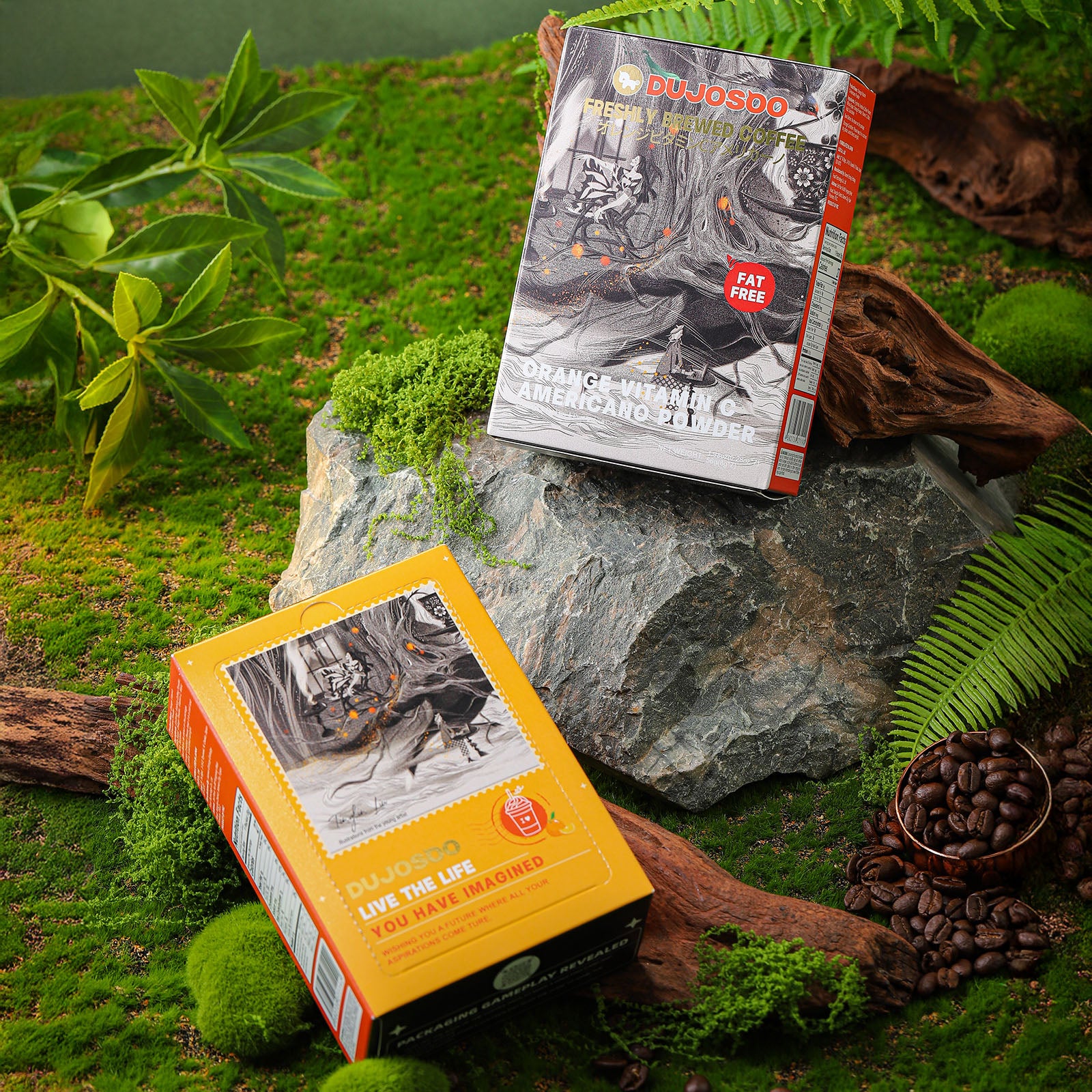 Dujosoo Orange Vitamin C Powder Latte – Zero Fat, 100mg Vitamin C Boost, Low-Calorie & Diabetic-Friendly(pack of 120) (10103256777025)